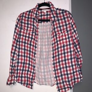 Red white and blue flannel